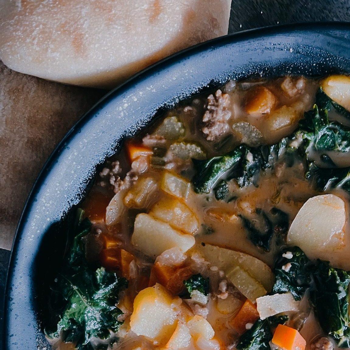 Tuscan Potato Kale Soup