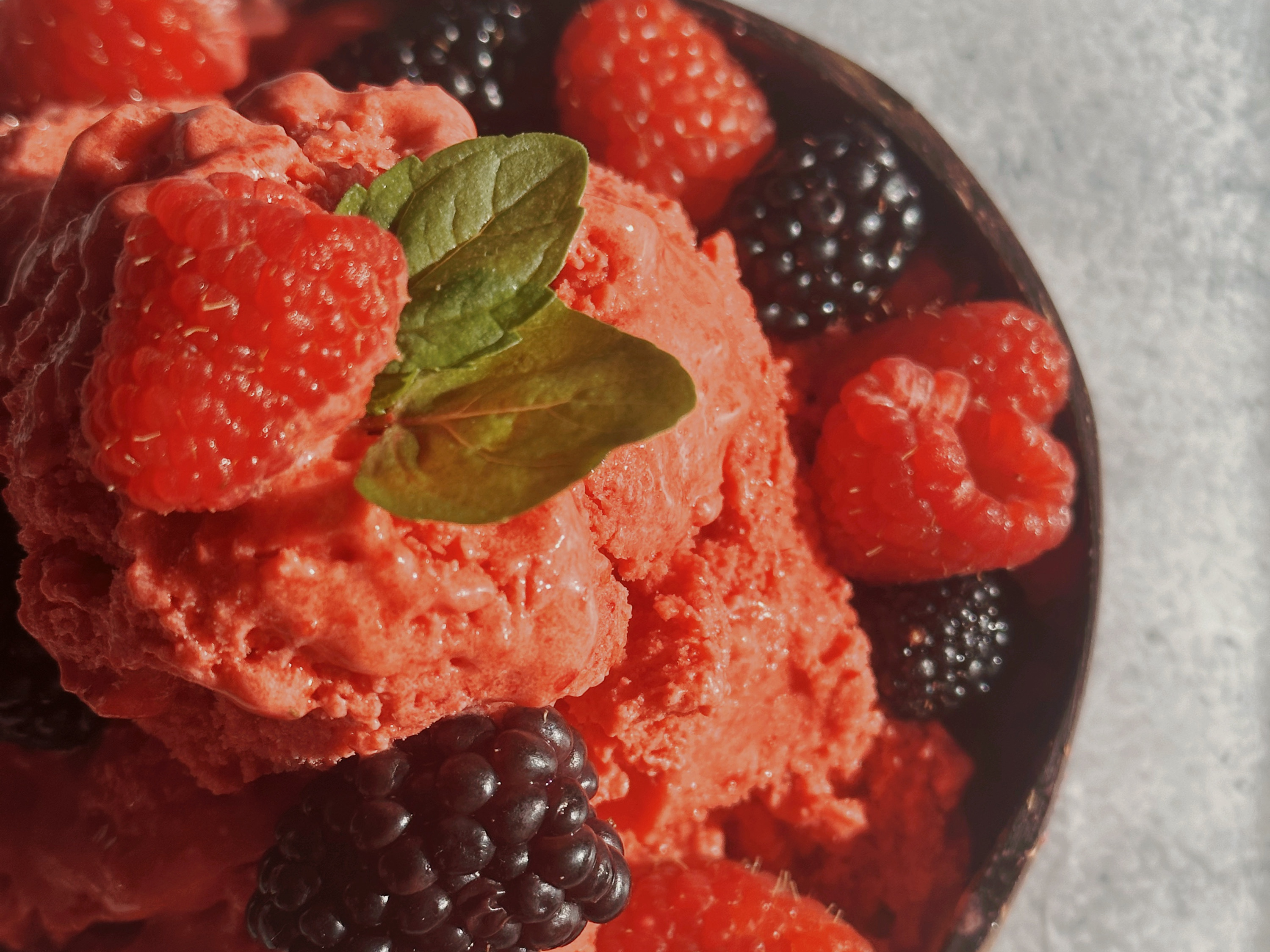 4-Ingredient Summer Berry Sorbet 